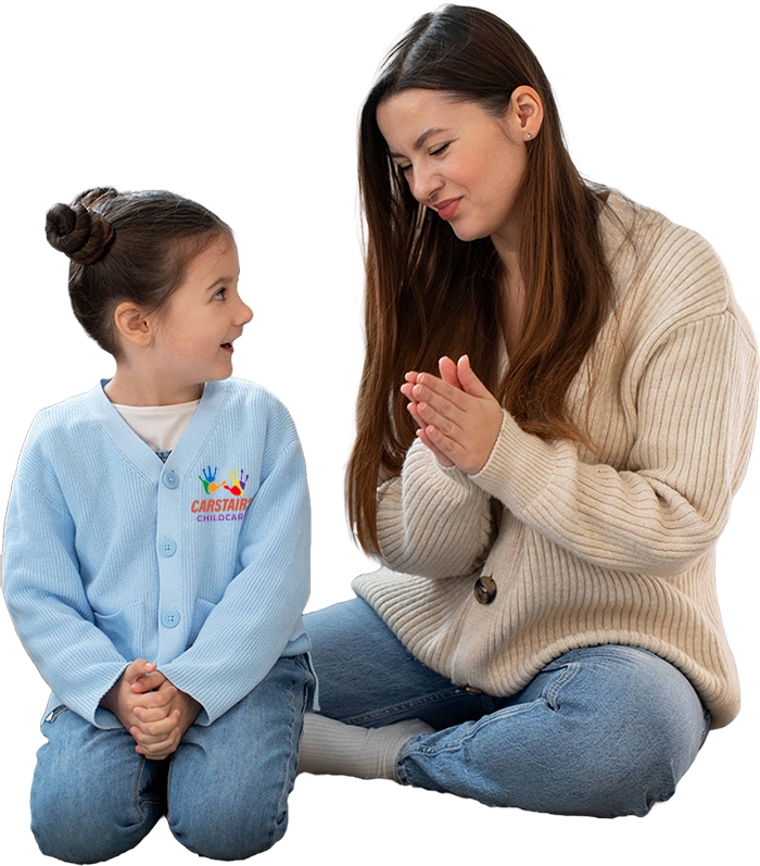 Kid with Parent in Carstaire Daycare